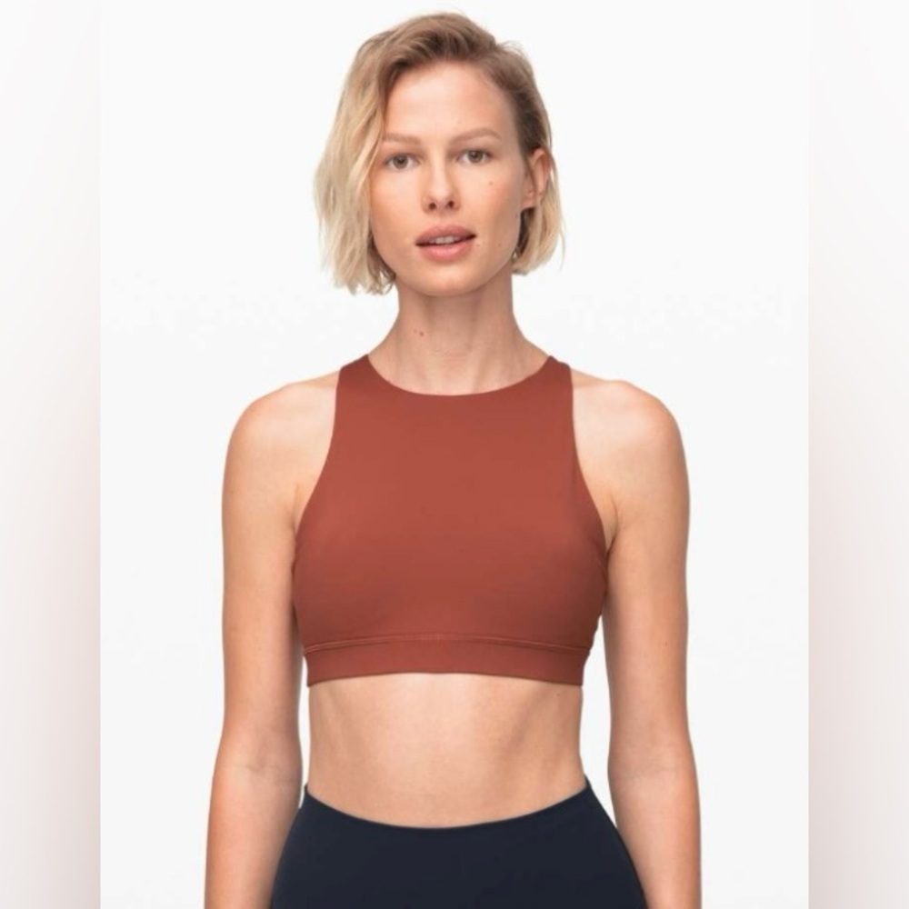 Lululemon Women’s Energy Bra High Neck Rustic Clay Size 4